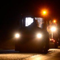 travaux routiers de nuit - Colas - routes- réfection de routes - suivi de chantier - photo corporate - Alain Montaufier Photographe Poitiers